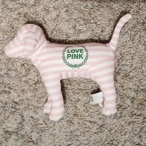 Pink Striped Plush Dog by PINK Victoria's Secret
